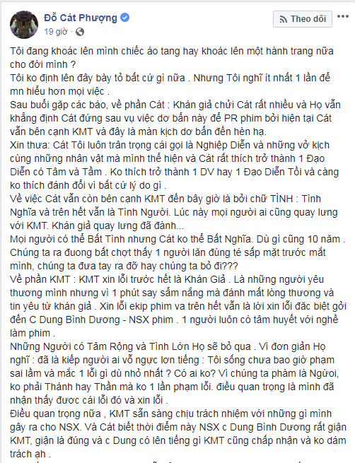 Các Fan và sao Việt phản ứng ra sao trước lời xin lỗi của Cát Phượng và Kiều Minh Tuấn - 5
