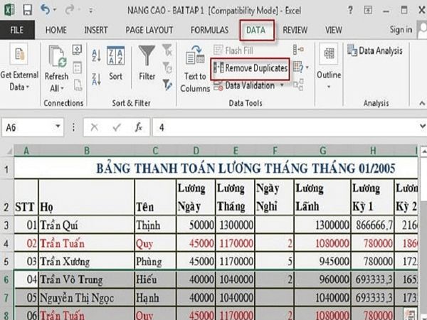 voh.com.vn-cach-loc-trung-trong-excel-2
