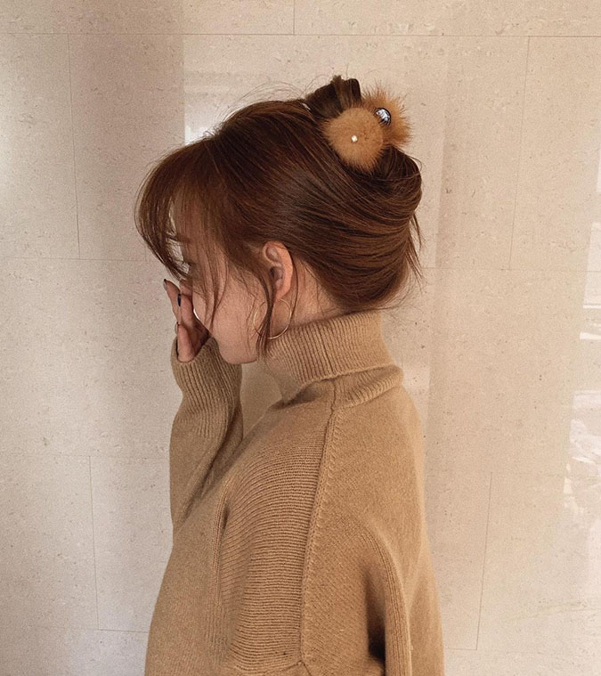 Kẹp tóc dài Hàn Quốc ‘xinh ngất’ và cách tạo kiểu tóc thanh lịch, trendy 27