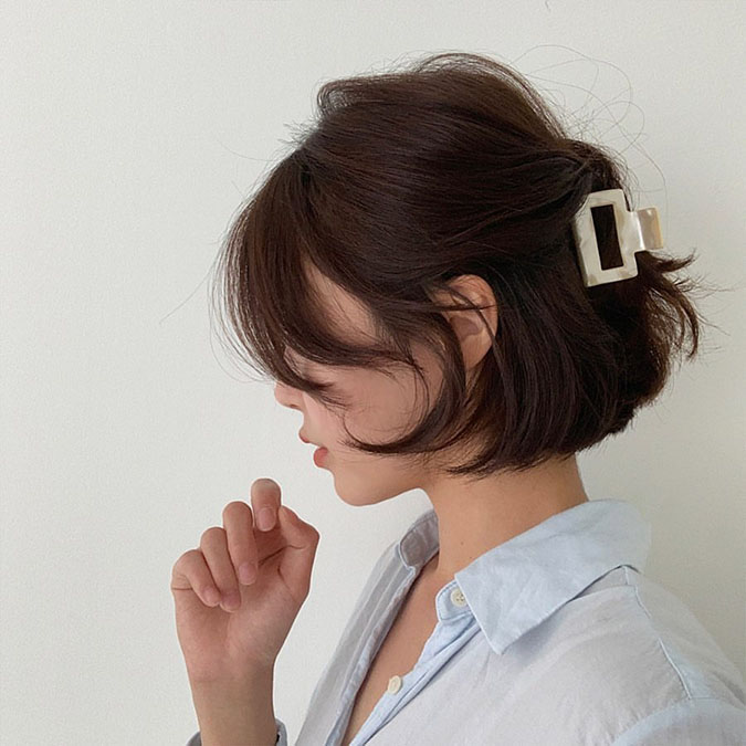 Kẹp tóc dài Hàn Quốc ‘xinh ngất’ và cách tạo kiểu tóc thanh lịch, trendy 41