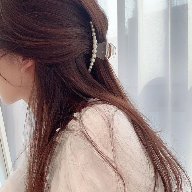 Kẹp tóc dài Hàn Quốc ‘xinh ngất’ và cách tạo kiểu tóc thanh lịch, trendy 6