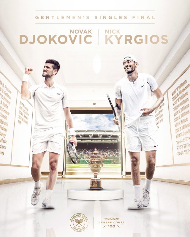 Djokovic đấu Kyrgios tại chung kết Wimbledon 2022 - Nadal nguy cơ nghỉ hết năm 2022