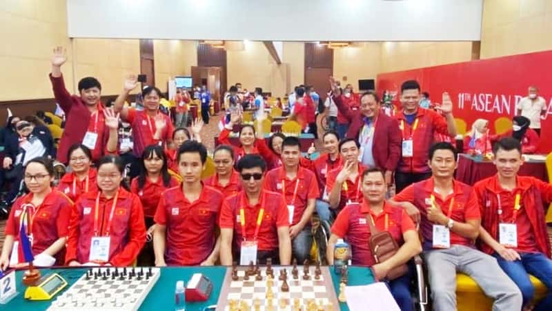 越南代表團超額完成2022年東盟殘疾人運動會-全國體育節參加43項運動